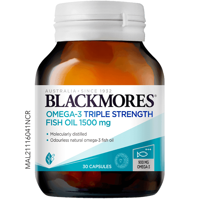 Omega-3 Fish Oil, Triple Strength , 30 Softgels